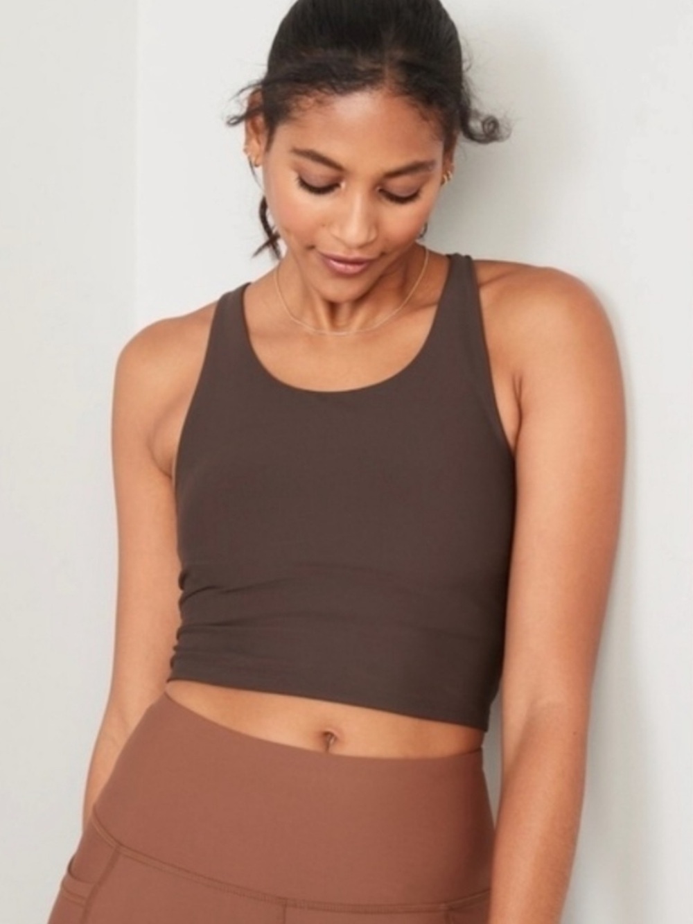 Old Navy Activewear PowerSoft Longline Sports Bra Top | Size Large
